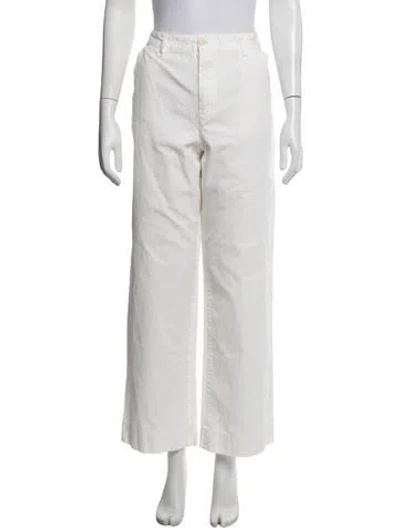 Pre-owned Éterne Wide Leg Pants In White