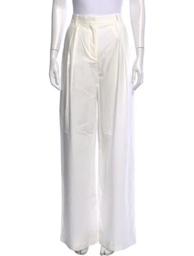 Pre-owned Éterne Wide Leg Pants In White