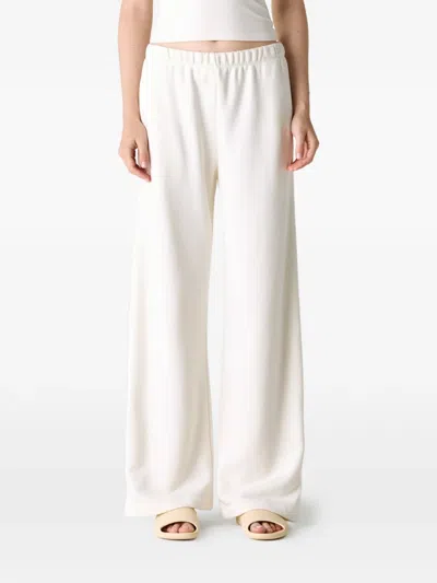 Éterne Wide-leg Track Pants In White
