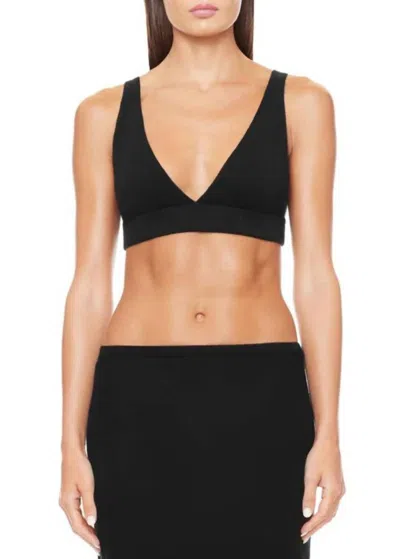 Éterne Willa Cashmere Bralette In Black