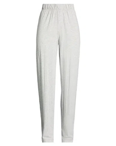 Éterne Woman Pants Grey Size M Cotton, Modal In Gray