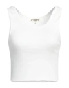 Éterne Cropped Scoop-neck Tank Top In White