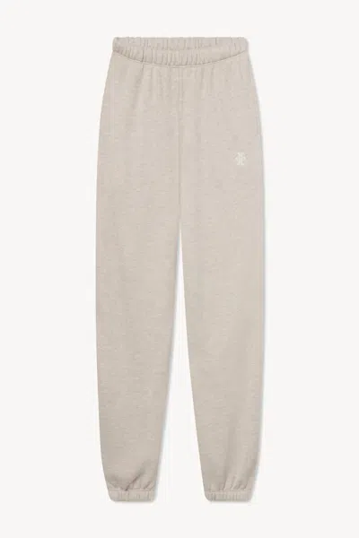 Éterne Cotton And Modal-blend Jersey Tapered Track Pants In Gray