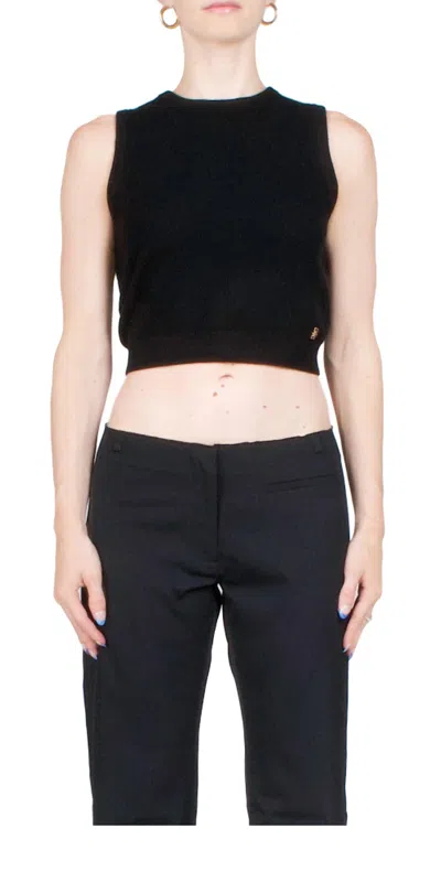 Éterne Women's Sawyer Cashmere Top In Black