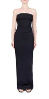 Éterne Eterne Tube Maxi Dress In Black