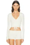 Éterne Wrap Top In White