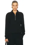 Éterne Zip-up Polo Sweatshirt In Black