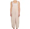 Eternelle Linen Jumpsuit In Sand In Neutral