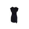Eternoir Women's Black Gilded Mini Dress