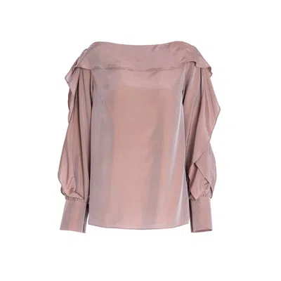 Eternoir Women's Brown / Neutrals Lira Silk Blouse