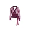 Eternoir Women's Brown / Pink / Purple Berry Dusk Blouse