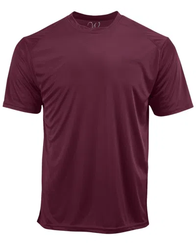 Ethan Williams Perform Basics Dri-tech T-shirt In Burgundy
