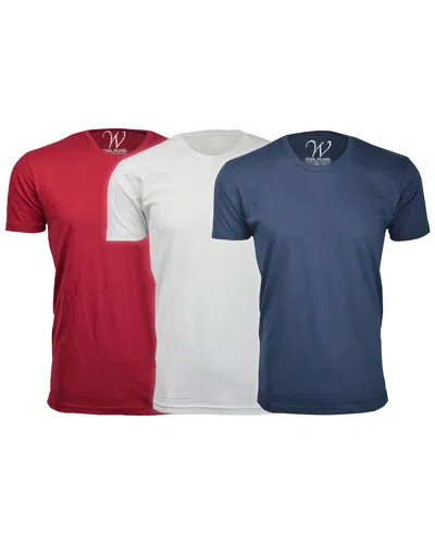 Ethan Williams Set Of 3 Ultra Soft Suede Crewneck T-shirt