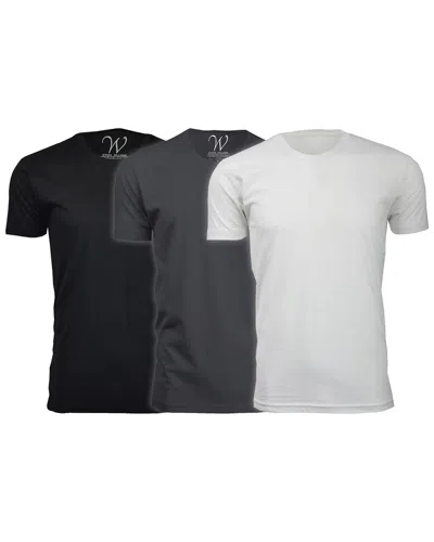 Ethan Williams Ultra-soft Suede Crewneck T-shirts In Black