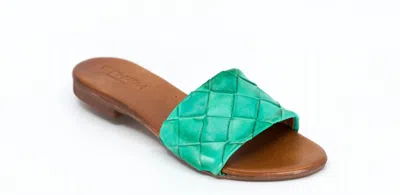 Ethem Portland Sandal In Emerald In Blue