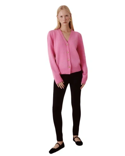 Ether Capella Cardigan In Pink