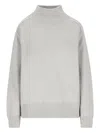 Ether Libra High-neck Sweater In Gray