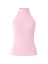 Ether Lyra Ribbed Top In Pink