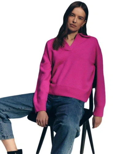 Ether Proxima Collar Sweater In Pink