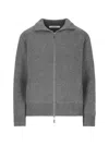 Ether Zip Front Bomber In Gray