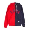 Ethik Men's Split Zip Hoodie In Red/blue