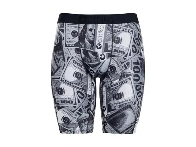 Ethika Band Man Men's Underwear Silver: Lg, Polyester/spandex In Black