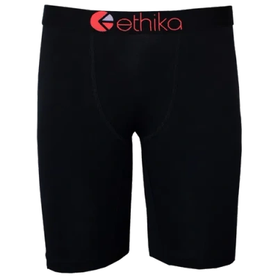 Ethika Kids' Boys   Cotton Briefs In Black/black