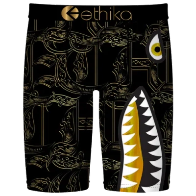 Ethika Kids' Boys   Graphic Briefs In Black/gold