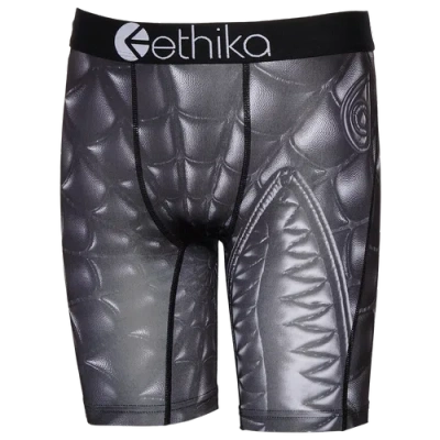 Ethika Kids' Boys   Graphic Briefs In Black/grey