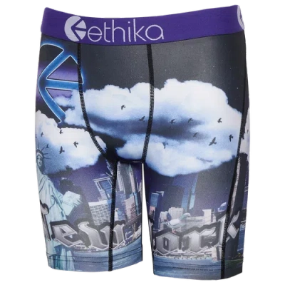 Ethika Kids' Boys   Graphic Briefs In Black/purple