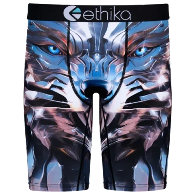 Ethika Kids' Boys   Graphic Briefs In Blue/brown