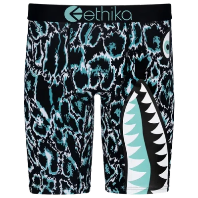 Ethika Kids' Boys   Graphic Briefs In Cyan/black