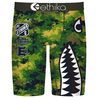 Ethika Kids' Boys   Graphic Briefs In Green
