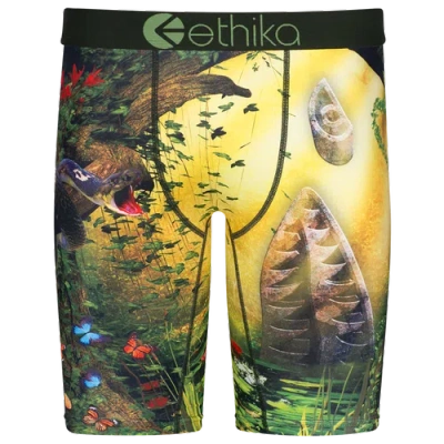 Ethika Kids' Boys   Graphic Briefs In Yellow/green