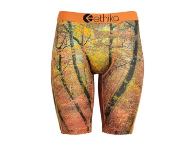 Ethika Fall Back Men's Underwear Orange: Xl, Polyester/spandex In Multi