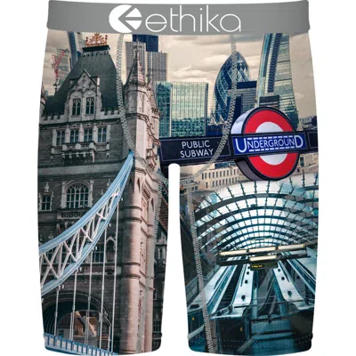Ethika Kids' Big Ben Print Boxer Briefs In Multi