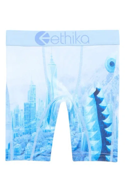 Ethika Kids' Bmr City Of Stillness Boxer Briefs In Blue