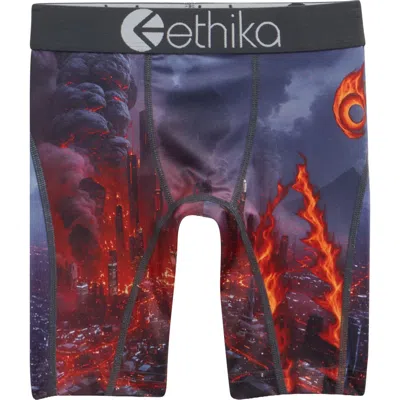 Ethika Kids' Bmr Molten Metropolis Boxer Briefs In Blue
