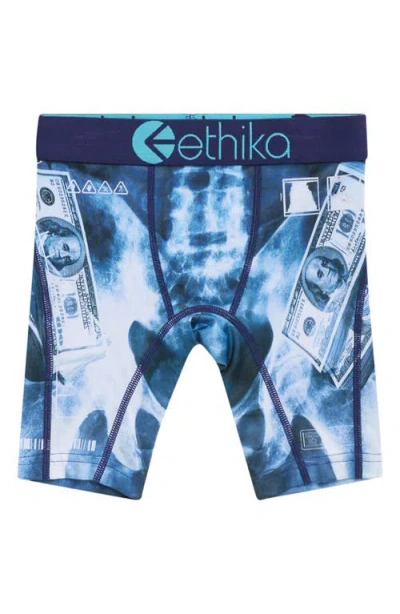 Ethika Kids' Racks On Me Boxer Briefs In Blue