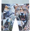 Ethika Kids' Shatter Cat Boxer Briefs In White
