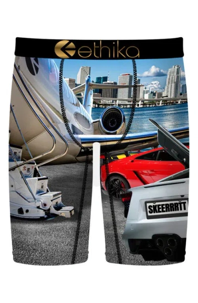 Ethika Kids' Skeert Off Boxer Briefs In Black