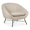 Ethnicraft Barrow Lounge Chair In Off Whte