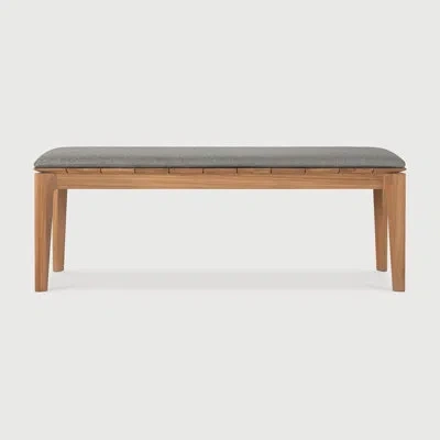 Ethnicraft Bok Solid Wood Teak Outdoor Bench In Mocha
