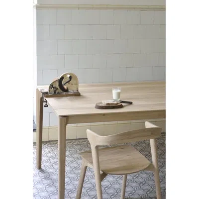 Ethnicraft Bok Solid Wood Top Four Leg Dining Set In Natural Oak