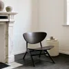 Ethnicraft Eye Lounge Chair, Dark Wood Tone In Mahogany Dark Brown