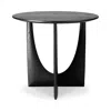 Ethnicraft Geometric Side Table In Black Oak