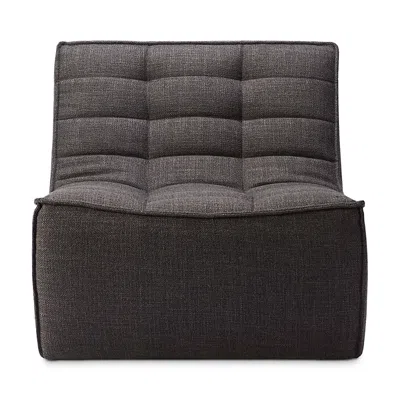 Ethnicraft N701 One Seat Sofa Sectional In Dark Gray