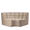 Ethnicraft N701 Sofa Round Corner Sectional In Beige