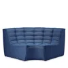 Ethnicraft N701 Sofa Round Corner Sectional In Blue