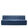 Ethnicraft N701 Three Seat Sofa Sectional In Blue